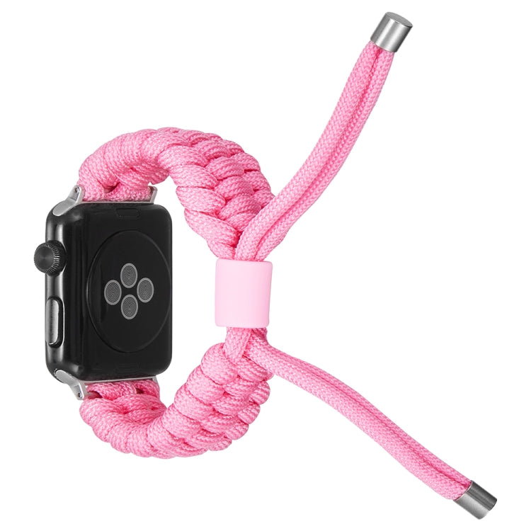 Stretch Plain Silicone Bean Watch Band For Apple Watch 8 45mm(Light Pink) -  by PMC Jewellery | Online Shopping South Africa | PMC Jewellery