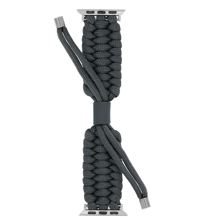 Stretch Plain Silicone Bean Watch Band For Apple Watch 7 41mm(Dark Grey) -  by PMC TechLife | Online Shopping South Africa | PMC TechLife