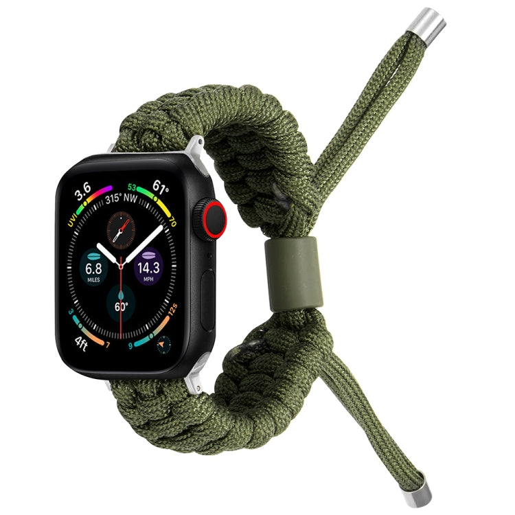 Stretch Plain Silicone Bean Watch Band For Apple Watch 7 45mm(Army Green) -  by PMC TechLife | Online Shopping South Africa | PMC TechLife