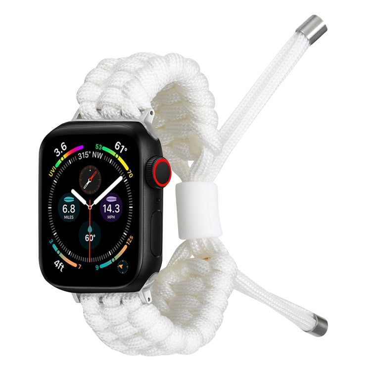 Stretch Plain Silicone Bean Watch Band For Apple Watch SE 2022 40mm(White) -  by PMC TechLife | Online Shopping South Africa | PMC TechLife