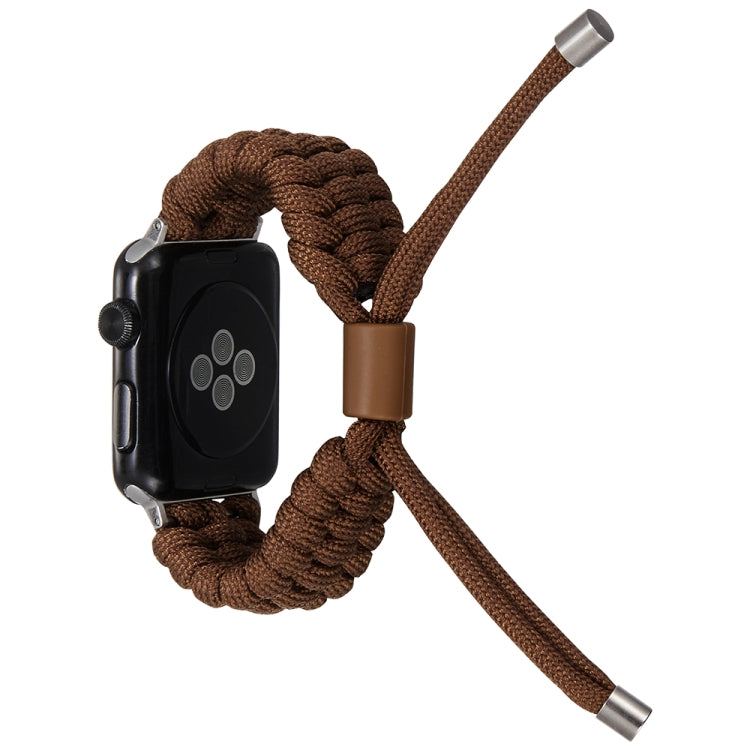 Stretch Plain Silicone Bean Watch Band For Apple Watch SE 2022 44mm(Coffee Brown) -  by PMC TechLife | Online Shopping South Africa | PMC TechLife