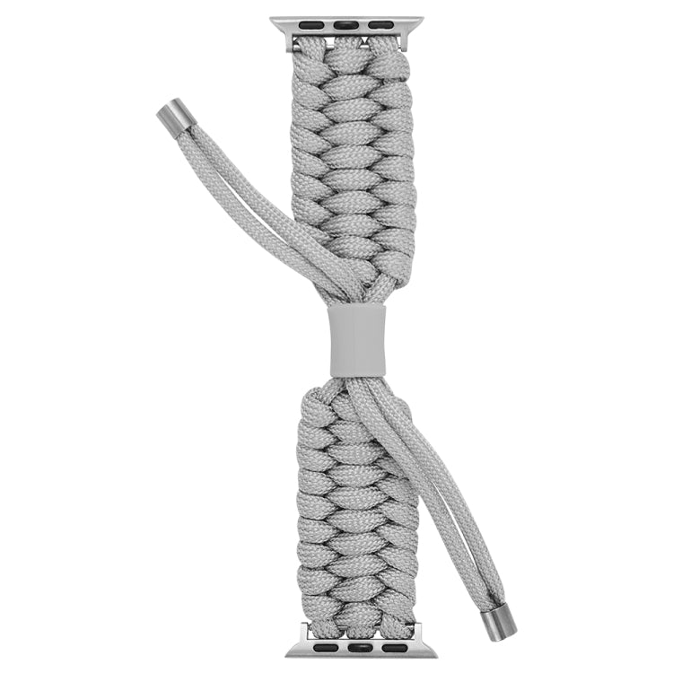 Stretch Plain Silicone Bean Watch Band For Apple Watch 6 44mm(Grey White) -  by PMC TechLife | Online Shopping South Africa | PMC TechLife
