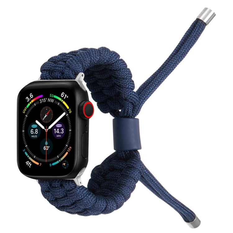 Stretch Plain Silicone Bean Watch Band For Apple Watch 3 42mm(Navy Blue) -  by PMC TechLife | Online Shopping South Africa | PMC TechLife