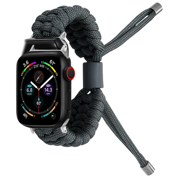 Stretch Plain Silicone Bean Watch Band For Apple Watch 3 42mm(Dark Grey) -  by PMC TechLife | Online Shopping South Africa | PMC TechLife