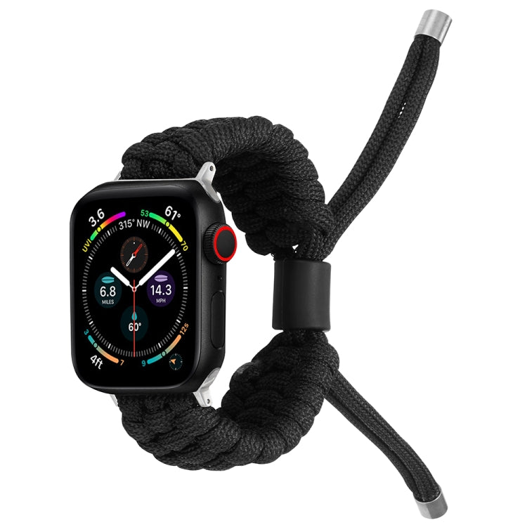 Stretch Plain Silicone Bean Watch Band For Apple Watch 2 38mm(Black) -  by PMC TechLife | Online Shopping South Africa | PMC TechLife