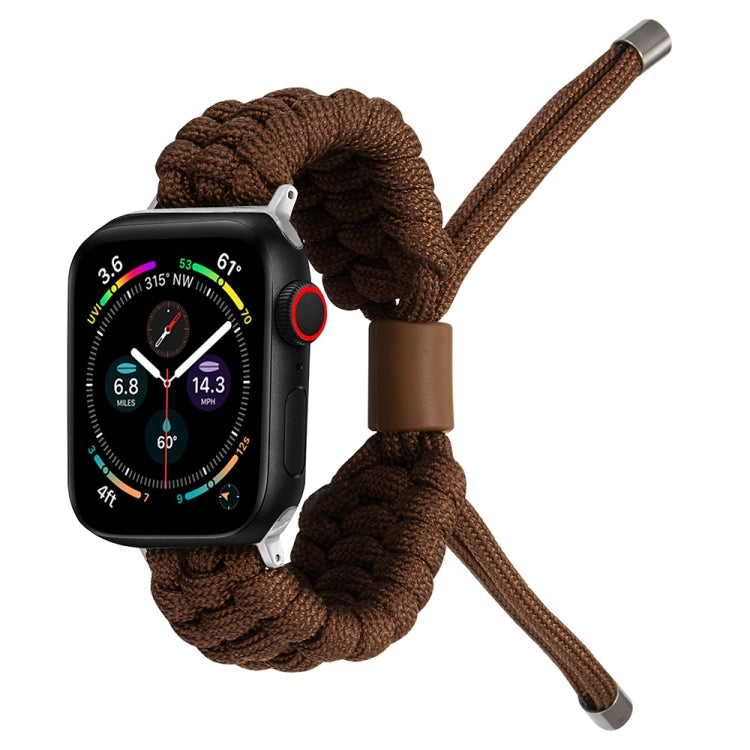 Stretch Plain Silicone Bean Watch Band For Apple Watch 38mm(Coffee Brown) -  by PMC TechLife | Online Shopping South Africa | PMC TechLife