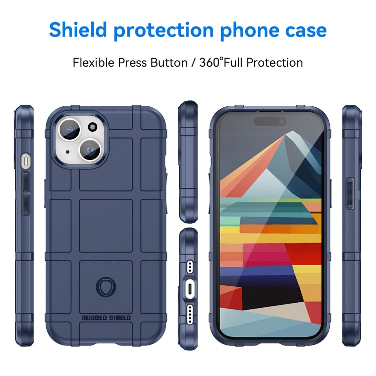 For iPhone 15 Full Coverage Shockproof TPU Phone Case(Blue) - iPhone 15 Cases by PMC Jewellery | Online Shopping South Africa | PMC Jewellery