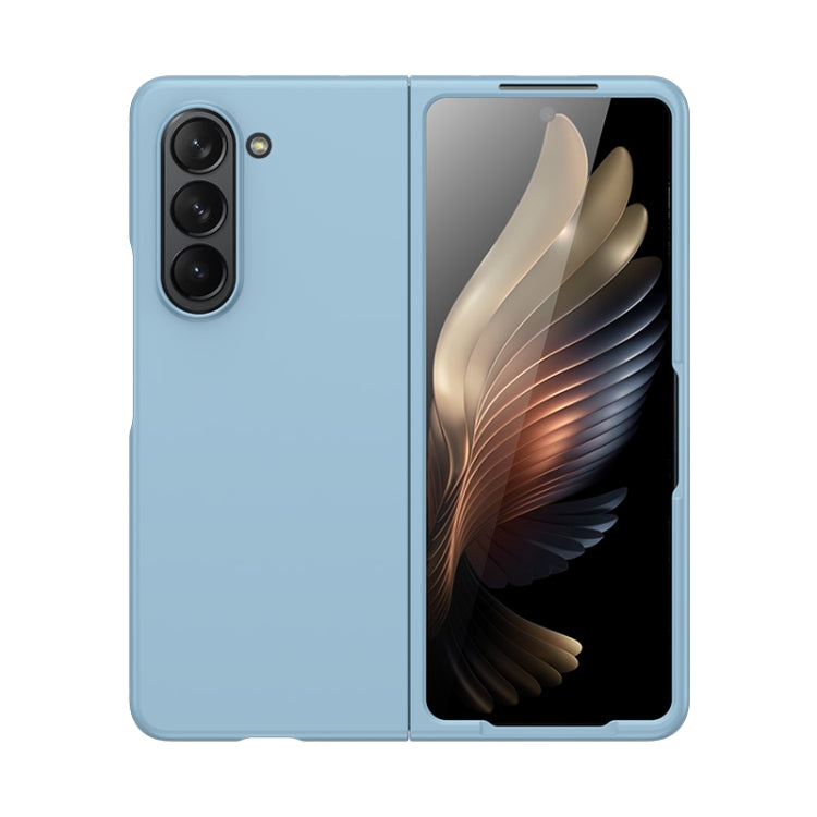 For Samsung Galaxy Z Fold5 Fuel Injection PC Skin Feel Phone Case(Sky Blue) - free shipping - PMC TechLife - Order now!