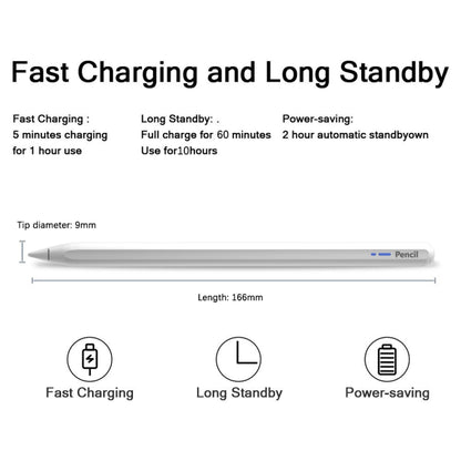 BP20Pro Magnetic Wireless Charging Active Bluetooth Stylus Pen(White) - Stylus Pen by PMC Jewellery | Online Shopping South Africa | PMC Jewellery