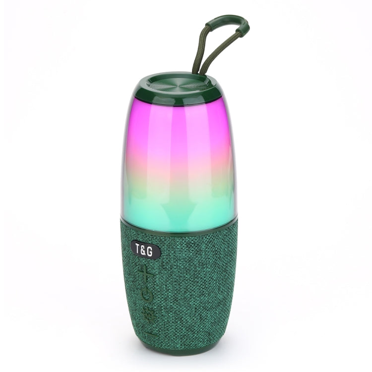 T&G TG644 5W High Power RGB Light Portable Bluetooth Speaker(Dark Green) - Waterproof Speaker by T&G | Online Shopping South Africa | PMC TechLife | Buy Now Pay Later Mobicred