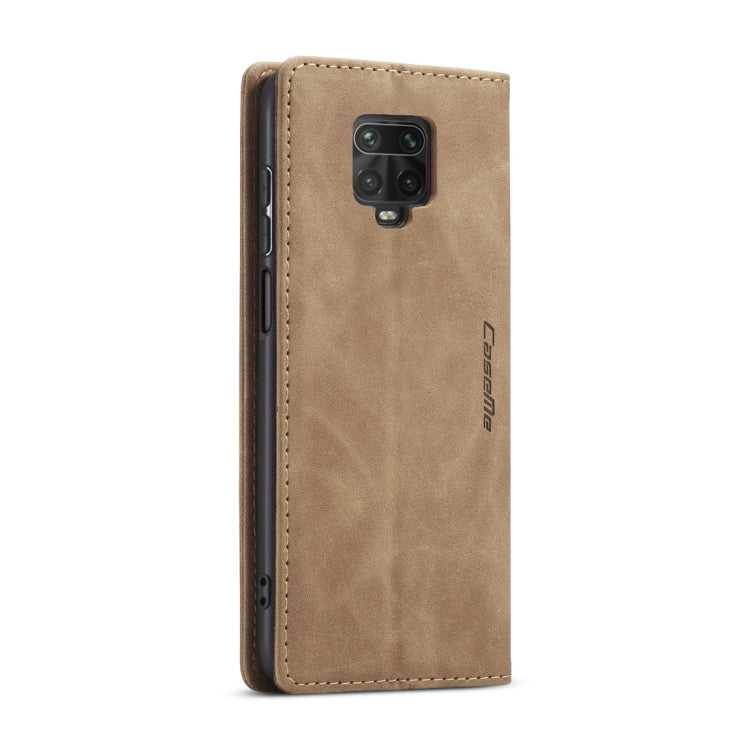 For Xiaomi Redmi Note 9 Pro/Note 9 Pro Max/Note 9s CaseMe 013 Multifunctional Horizontal Flip Leather Case, with Card Slot & Holder & Wallet(Brown) - Xiaomi Cases by CaseMe | Online Shopping South Africa | PMC Jewellery