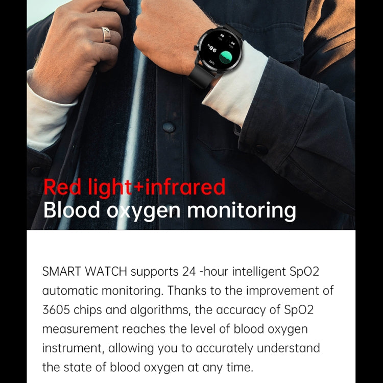 T52 1.39 inch IP67 Waterproof Silicone Band Smart Watch Supports Bluetooth Call / Blood Oxygen / Body Temperature Monitoring(Black) -  by PMC Jewellery | Online Shopping South Africa | PMC Jewellery