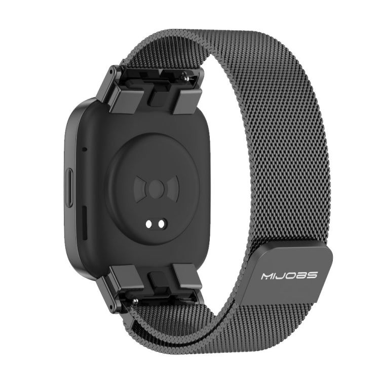 For Redmi Watch 3 Mijobs Milan Magnetic Metal Watch Band(Black) - Watch Bands by MIJOBS | Online Shopping South Africa | PMC Jewellery | Buy Now Pay Later Mobicred