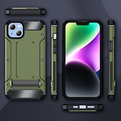 For iPhone 14 Pro Max Matte Holder Phone Case(Army Green) - iPhone 14 Pro Max Cases by PMC Jewellery | Online Shopping South Africa | PMC Jewellery