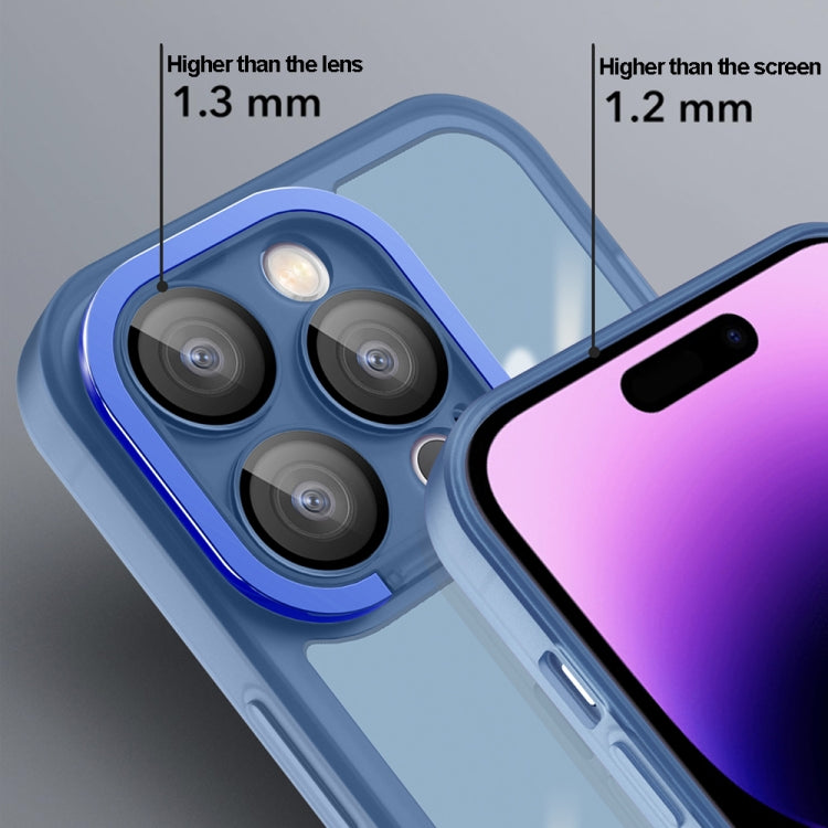 For iPhone 12 Pro Max Invisible Lens Bracket Matte Transparent Phone Case(Black) - iPhone 12 Pro Max Cases by PMC TechLife | Online Shopping South Africa | PMC TechLife