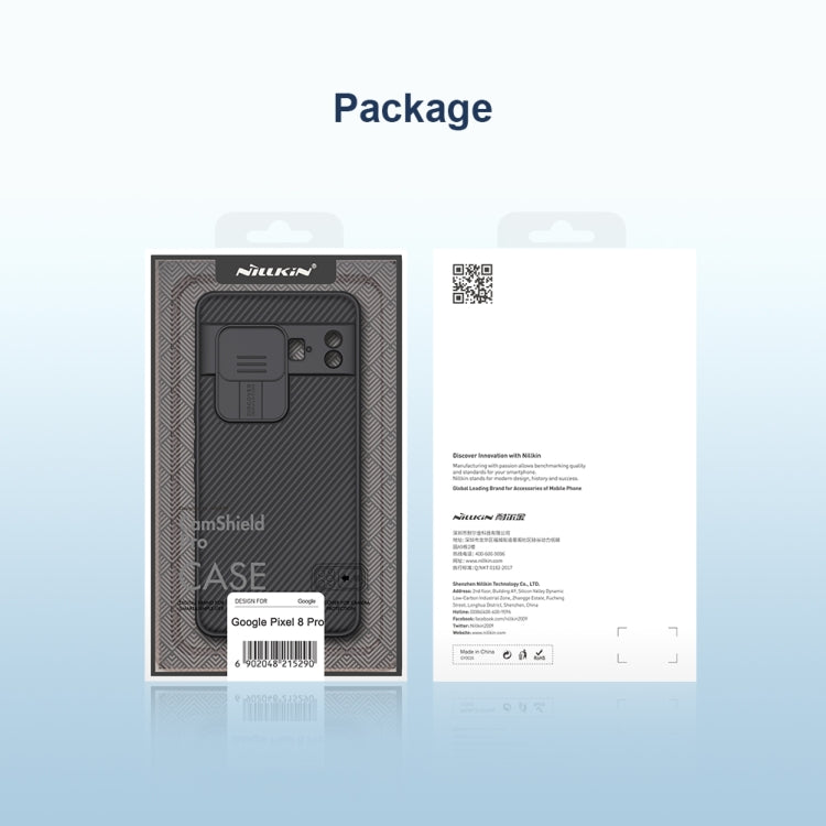 For Google Pixel 8 Pro NILLKIN CamShield Pro PC Phone Case(Black) - Google Cases by NILLKIN | Online Shopping South Africa | PMC TechLife | Buy Now Pay Later Mobicred