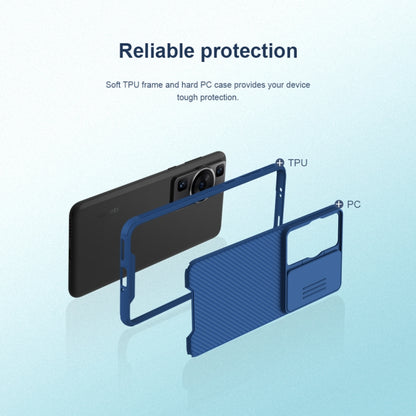 For Huawei P60 Pro / P60 NILLKIN CamShield Pro PC Phone Case(Blue) - Huawei Cases by NILLKIN | Online Shopping South Africa | PMC Jewellery | Buy Now Pay Later Mobicred