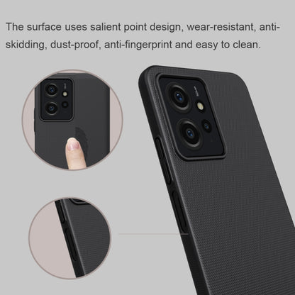 For Xiaomi Redmi Note 12 4G Global NILLKIN Frosted PC Phone Case(Black) - Note 12 Cases by NILLKIN | Online Shopping South Africa | PMC Jewellery