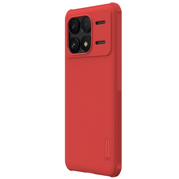 For Xiaomi Redmi K70 / K70 Pro NILLKIN Frosted Shield Pro PC + TPU Phone Case(Red) - K70 Pro Cases by NILLKIN | Online Shopping South Africa | PMC Jewellery