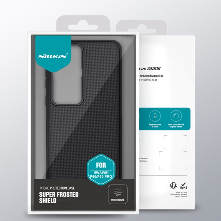 For Huawei P60 Pro / P60 NILLKIN Frosted Shield Pro PC + TPU Phone Case(Black) - Huawei Cases by NILLKIN | Online Shopping South Africa | PMC Jewellery