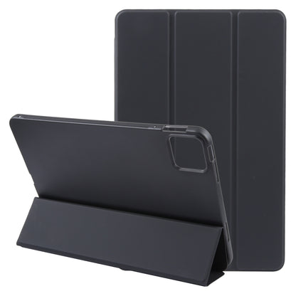 For Xiaomi Pad 6 / Pad 6 Pro Three-fold Holder Flip Tablet Leather Case(Black) -  by PMC Jewellery | Online Shopping South Africa | PMC Jewellery