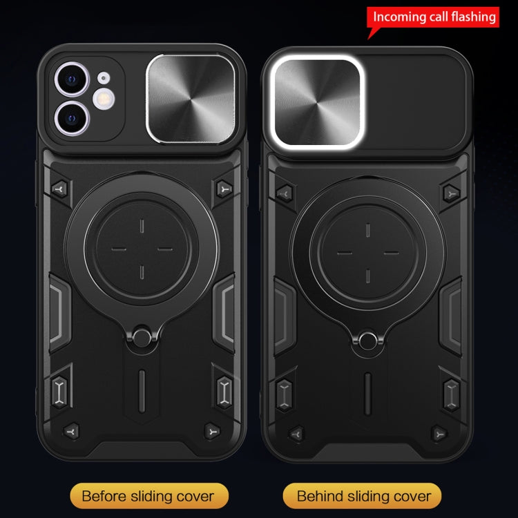 For iPhone 12 CD Texture Sliding Camshield Magnetic Holder Phone Case(Red) - free shipping - PMC TechLife - Order now!