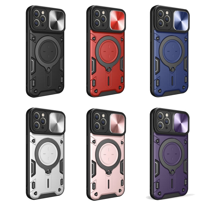 For iPhone 11 Pro Max CD Texture Sliding Camshield Magnetic Holder Phone Case(Red) - free shipping - PMC TechLife - Order now!