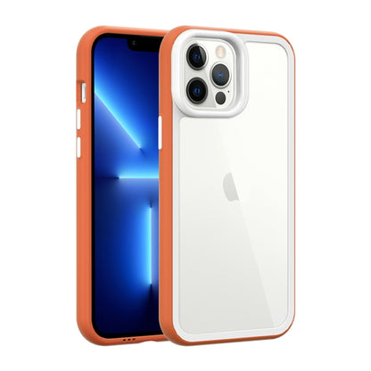 For iPhone 14 Pro Max Color Frame 2 in 1 Hollow Cooling Phone Case(Orange) - iPhone 14 Pro Max Cases by PMC Jewellery | Online Shopping South Africa | PMC Jewellery