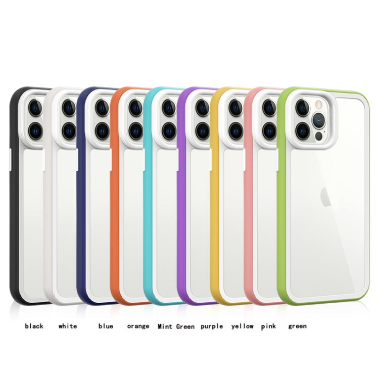 For iPhone 13 Color Frame 2 in 1 Hollow Cooling Phone Case(Mint Green) - iPhone 13 Cases by PMC Jewellery | Online Shopping South Africa | PMC Jewellery