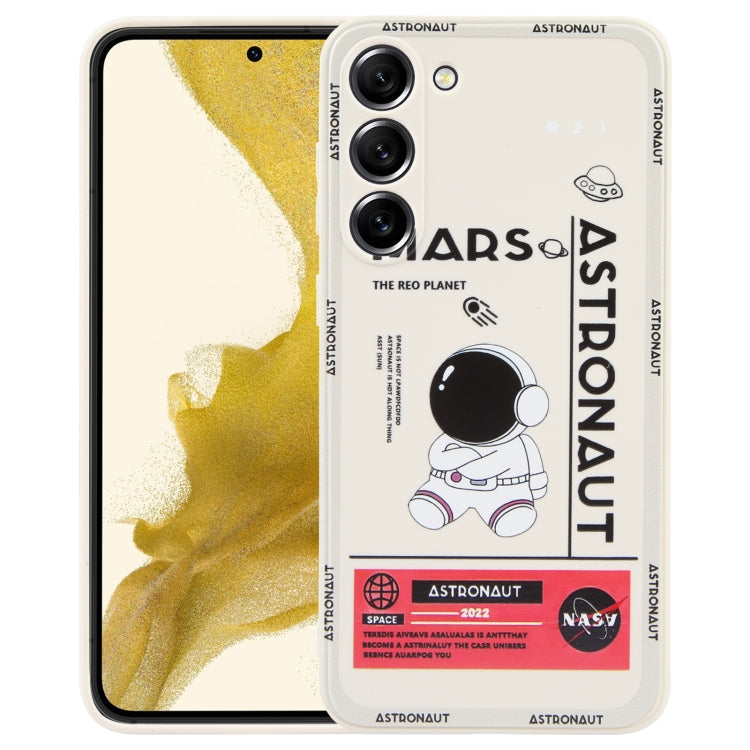 For Samsung Galaxy S20 Astronaut Pattern Silicone Straight Edge Phone Case(Mars Astronaut-White) - free shipping - PMC TechLife - Order now!