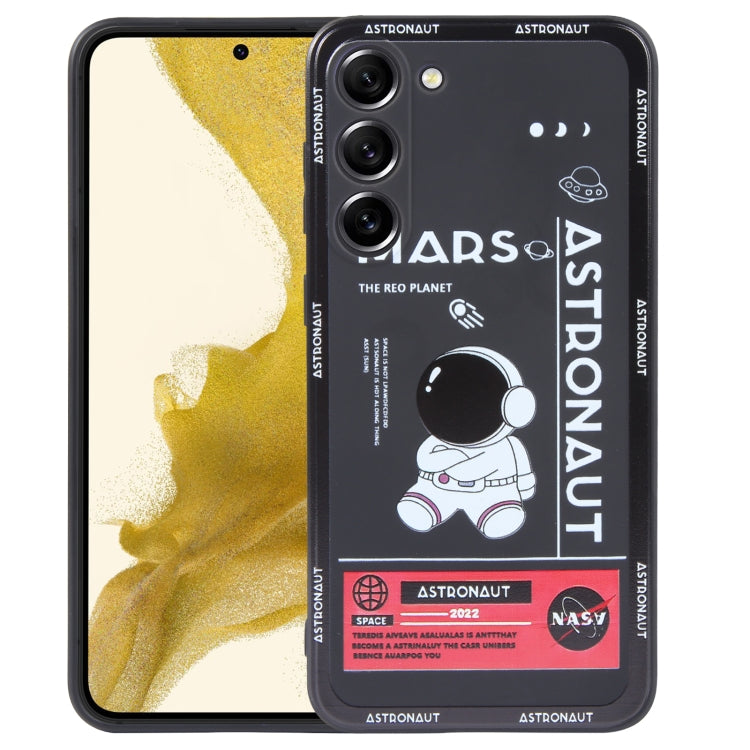 For Samsung Galaxy S20+ Astronaut Pattern Silicone Straight Edge Phone Case(Mars Astronaut-Black) - free shipping - PMC TechLife - Order now!