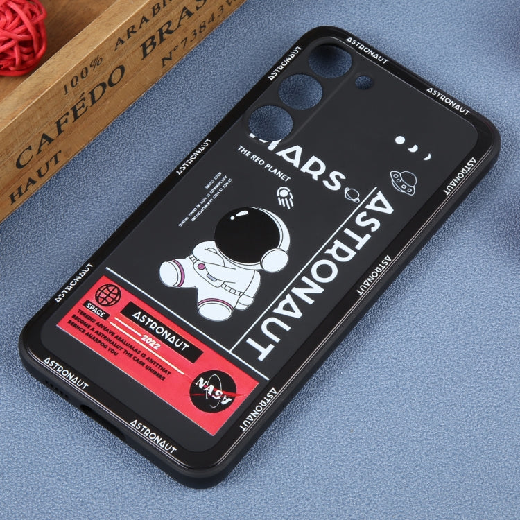 For Samsung Galaxy S20+ Astronaut Pattern Silicone Straight Edge Phone Case(Mars Astronaut-Black) - free shipping - PMC TechLife - Order now!
