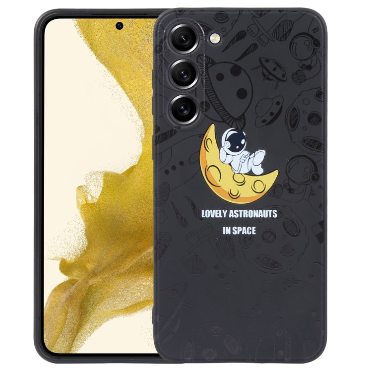 For Samsung Galaxy S20 FE Astronaut Pattern Silicone Straight Edge Phone Case(Lovely Astronaut-Black) - free shipping - PMC TechLife - Order now!