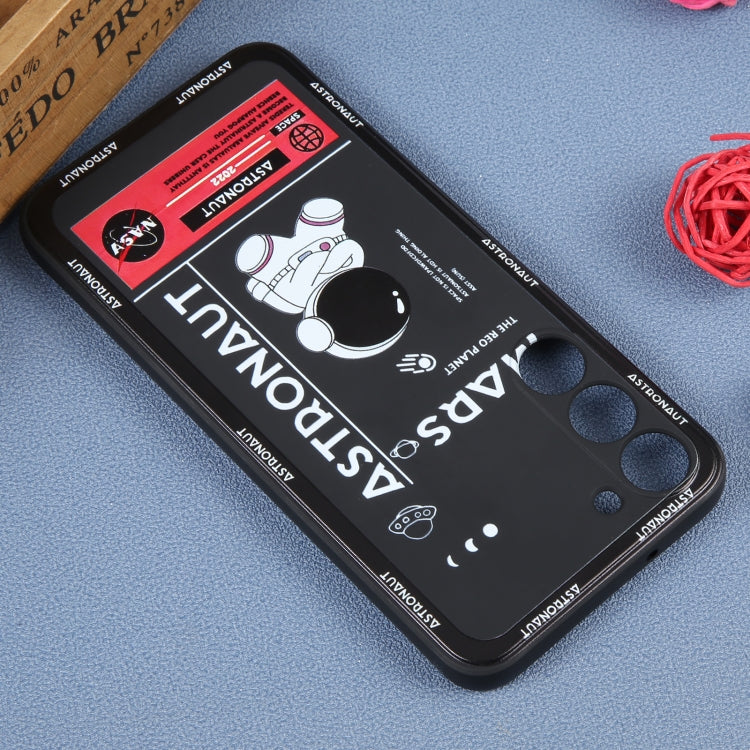 For Samsung Galaxy A81 Astronaut Pattern Silicone Straight Edge Phone Case(Mars Astronaut-Black) - free shipping - PMC TechLife - Order now!