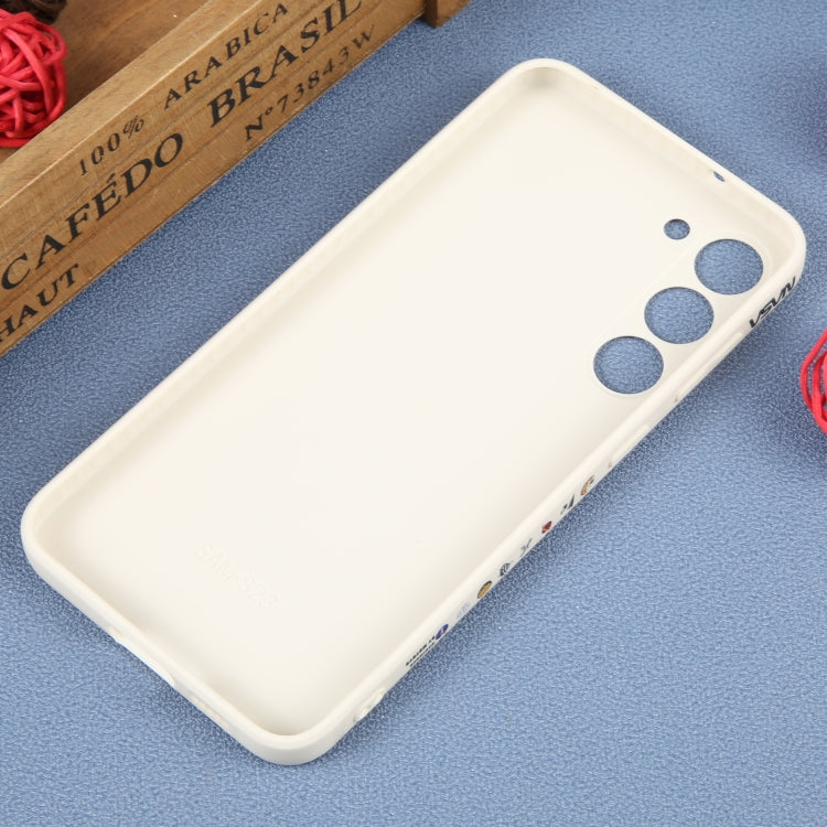 For Samsung Galaxy A03s EU Astronaut Pattern Silicone Straight Edge Phone Case(Lovely Astronaut-White) - free shipping - PMC TechLife - Order now!