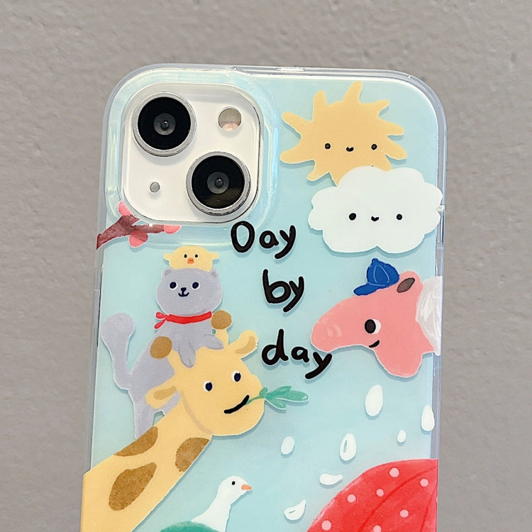 For iPhone 14 Pro Max IMD Cute Animal Pattern Phone Case(Giraffe) - free shipping - PMC TechLife - Order now!