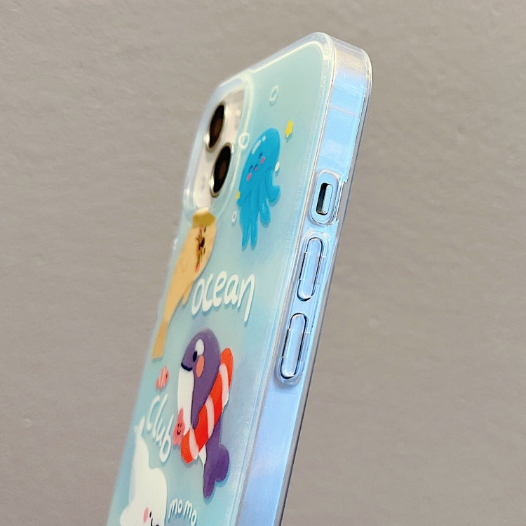 For iPhone 13 Pro Max IMD Cute Animal Pattern Phone Case(Seal) - free shipping - PMC TechLife - Order now!