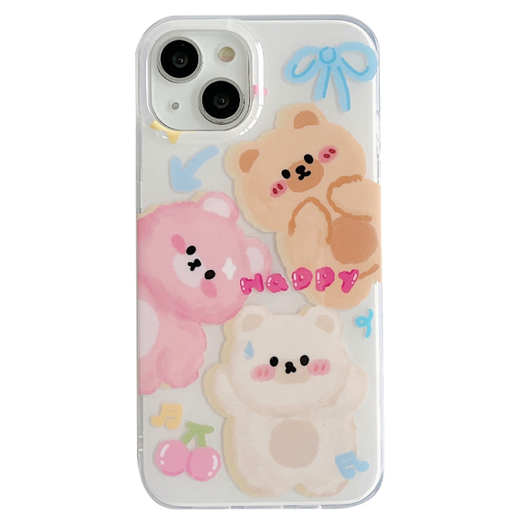 For iPhone 12 Pro Max IMD Cute Animal Pattern Phone Case(Bear) - free shipping - PMC TechLife - Order now!