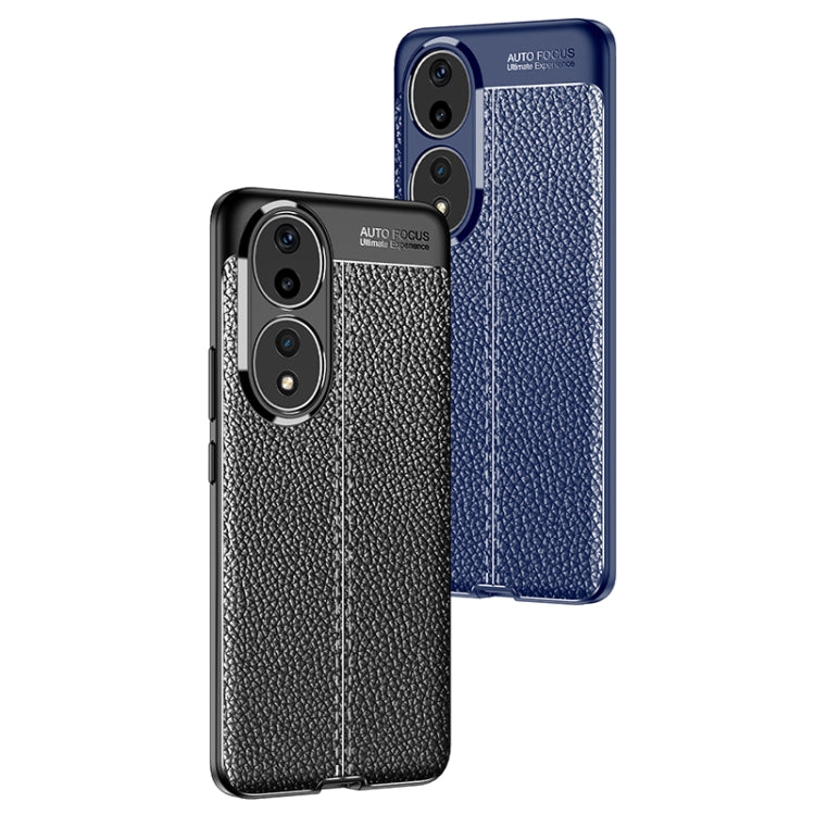 For Honor 90 Litchi Texture Shockproof TPU Phone Case(Blue) - free shipping - PMC TechLife - Order now!