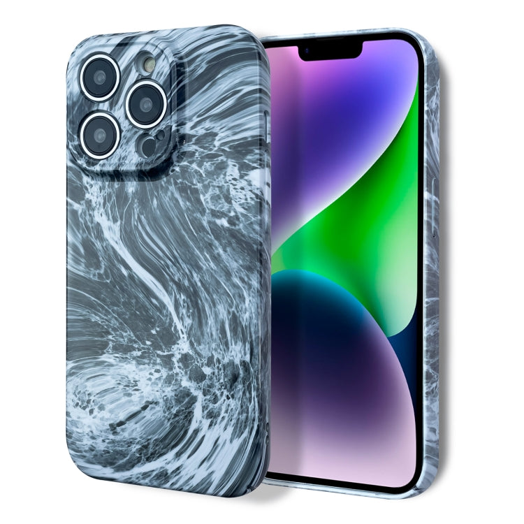 For iPhone XS / X Marble Pattern Phone Case(Black White) - More iPhone Cases by PMC Jewellery | Online Shopping South Africa | PMC Jewellery