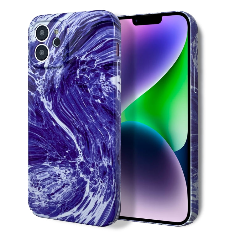 For iPhone 8 Plus / 7 Plus Marble Pattern Phone Case(Purple White) - More iPhone Cases by PMC TechLife | Online Shopping South Africa | PMC TechLife