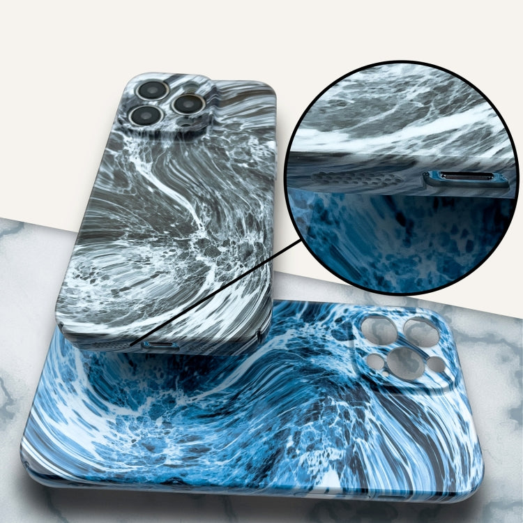 For iPhone 12 Pro Marble Pattern Phone Case(Purple White) - iPhone 12 / 12 Pro Cases by PMC TechLife | Online Shopping South Africa | PMC TechLife