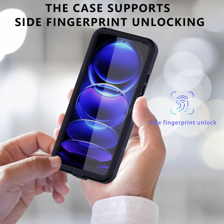 For Xiaomi Redmi Note 12 Pro 5G Global RedPepper IP68 Life Waterproof Phone Case(Black) - free shipping - PMC TechLife - Order now!