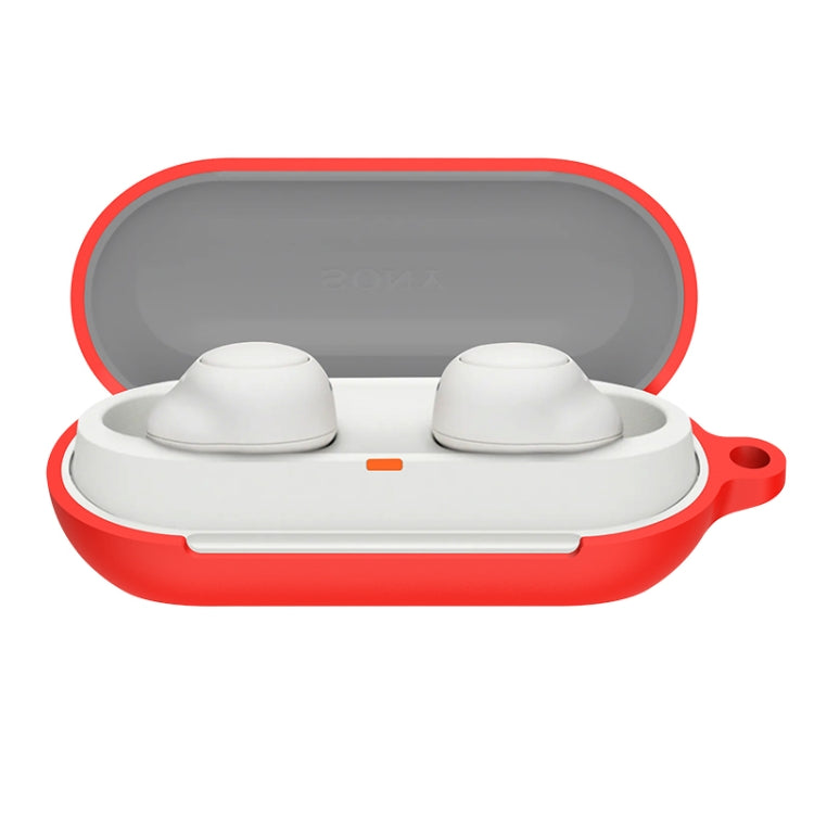 For Sony WF-C700N Bluetooth Earphone Silicone Protective Case(Red) - Sony Earphone Case by PMC TechLife | Online Shopping South Africa | PMC TechLife
