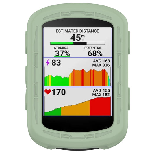 For Garmin Edge 840 / Edge 540 Stopwatch Armor Silicone Protective Case(Green) - Watch Cases by PMC Jewellery | Online Shopping South Africa | PMC Jewellery