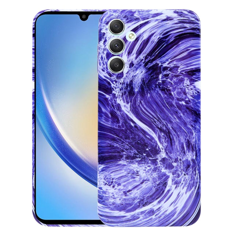 For Samsung Galaxy A34 Marble Pattern Phone Case(Purple White) - free shipping - PMC TechLife - Order now!