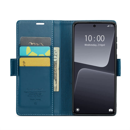 For Xiaomi 13 CaseMe 023 Butterfly Buckle Litchi Texture RFID Anti-theft Leather Phone Case(Blue) - 13 Cases by CaseMe | Online Shopping South Africa | PMC Jewellery