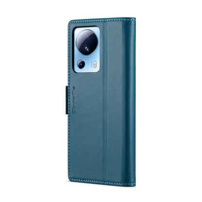 For Xiaomi 13 Lite CaseMe 023 Butterfly Buckle Litchi Texture RFID Anti-theft Leather Phone Case(Blue) - 13 Lite Cases by CaseMe | Online Shopping South Africa | PMC Jewellery