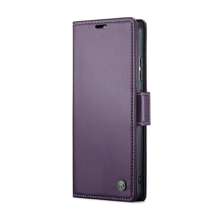 For Xiaomi Poco X5 5G/Redmi Note 12 5G Global CaseMe 023 Butterfly Buckle Litchi Texture RFID Anti-theft Leather Phone Case(Pearly Purple) - Xiaomi Cases by CaseMe | Online Shopping South Africa | PMC Jewellery