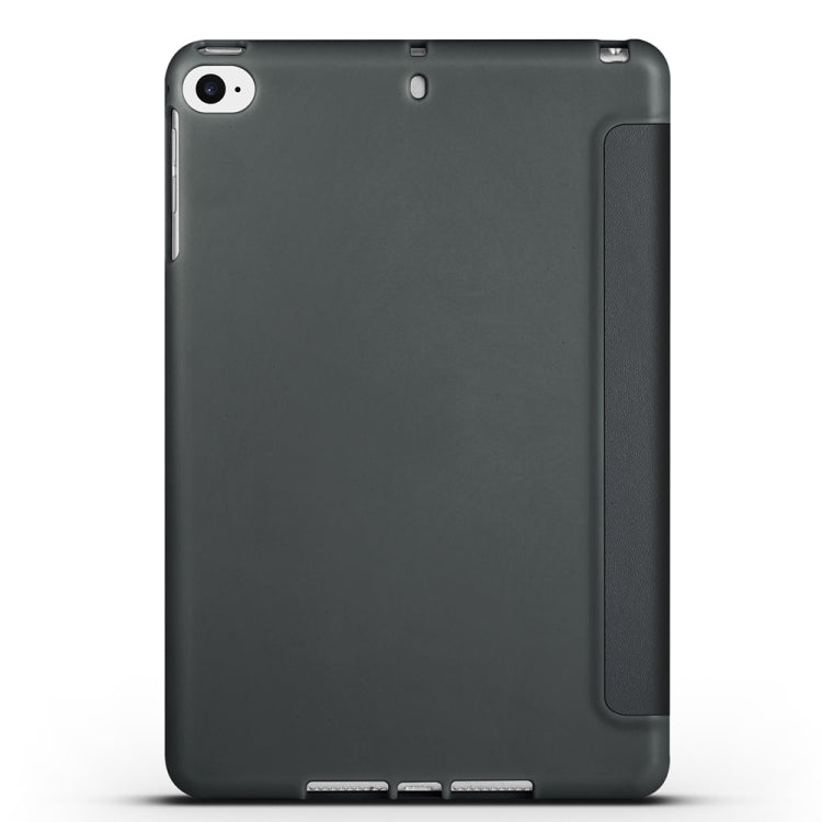 For iPad mini 5 / 4 / 3 / 2 / 1 3-folding TPU Horizontal Flip Leather Tablet Case with Holder(Black) - free shipping - PMC TechLife - Order now!